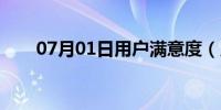 07月01日用户满意度（用户满意度）