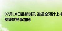 07月10日最新时讯 道道全预计上半年净利降超78.46% 消费疲软竞争加剧