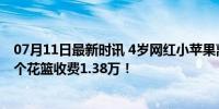 07月11日最新时讯 4岁网红小苹果离世，传济南一殡仪馆8个花篮收费1.38万！