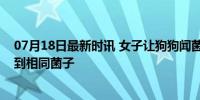 07月18日最新时讯 女子让狗狗闻菌子，怎料没过一会便找到相同菌子