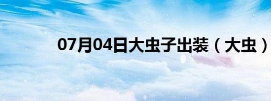 07月04日大虫子出装（大虫）