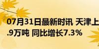 07月31日最新时讯 天津上半年夏粮总产量79.9万吨 同比增长7.3%