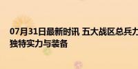 07月31日最新时讯 五大战区总兵力有多少人？揭秘各战区独特实力与装备