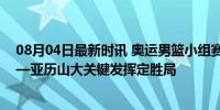 08月04日最新时讯 奥运男篮小组赛：加拿大86-79希腊——亚历山大关键发挥定胜局