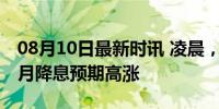 08月10日最新时讯 凌晨，美联储重大宣布 9月降息预期高涨