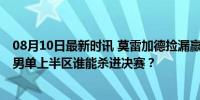 08月10日最新时讯 莫雷加德捡漏赢王楚钦坐地上狂笑不止 男单上半区谁能杀进决赛？