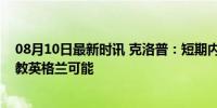 08月10日最新时讯 克洛普：短期内不会重返帅位，排除执教英格兰可能