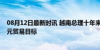 08月12日最新时讯 越南总理十年来首访印度 聚焦200亿美元贸易目标