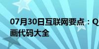 07月30日互联网要点：QQ空间免费开场动画代码大全