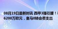 08月19日最新时讯 西甲3强引援！马竞豪掷超2亿欧，巴萨6200万欧元，皇马0转会费支出