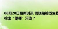 08月20日最新时讯 雪糕抽检微生物指标不合格超7成 一半检出“便便”污染？