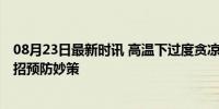 08月23日最新时讯 高温下过度贪凉当心“冷中暑” 专家支招预防妙策