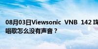 08月03日Viewsonic  VNB  142 I笔记本是新买的我刚开始唱歌怎么没有声音？