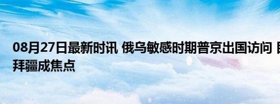 08月27日最新时讯 俄乌敏感时期普京出国访问 目的地阿塞拜疆成焦点