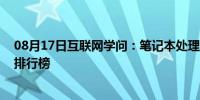 08月17日互联网学问：笔记本处理器哪款好 笔记本处理器排行榜