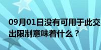 09月01日没有可用于此交易的认证方法或超出限制意味着什么？