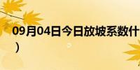 09月04日今日放坡系数什么意思（放坡系数）