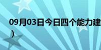 09月03日今日四个能力建设标准（四个能力）