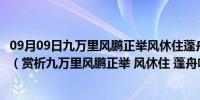 09月09日九万里风鹏正举风休住蓬舟吹取三山去表达了什么（赏析九万里风鹏正举 风休住 蓬舟吹取三山去）