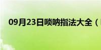 09月23日唢呐指法大全（唢呐教程指法）