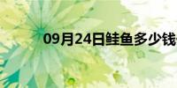 09月24日鲑鱼多少钱一斤（鲑）